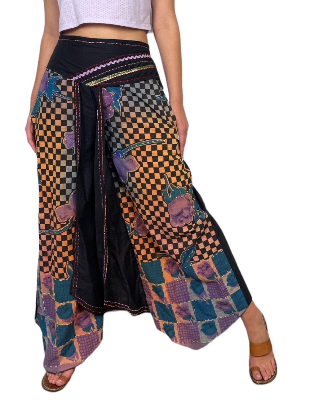 Vintage Batik Print Gypsy Pants